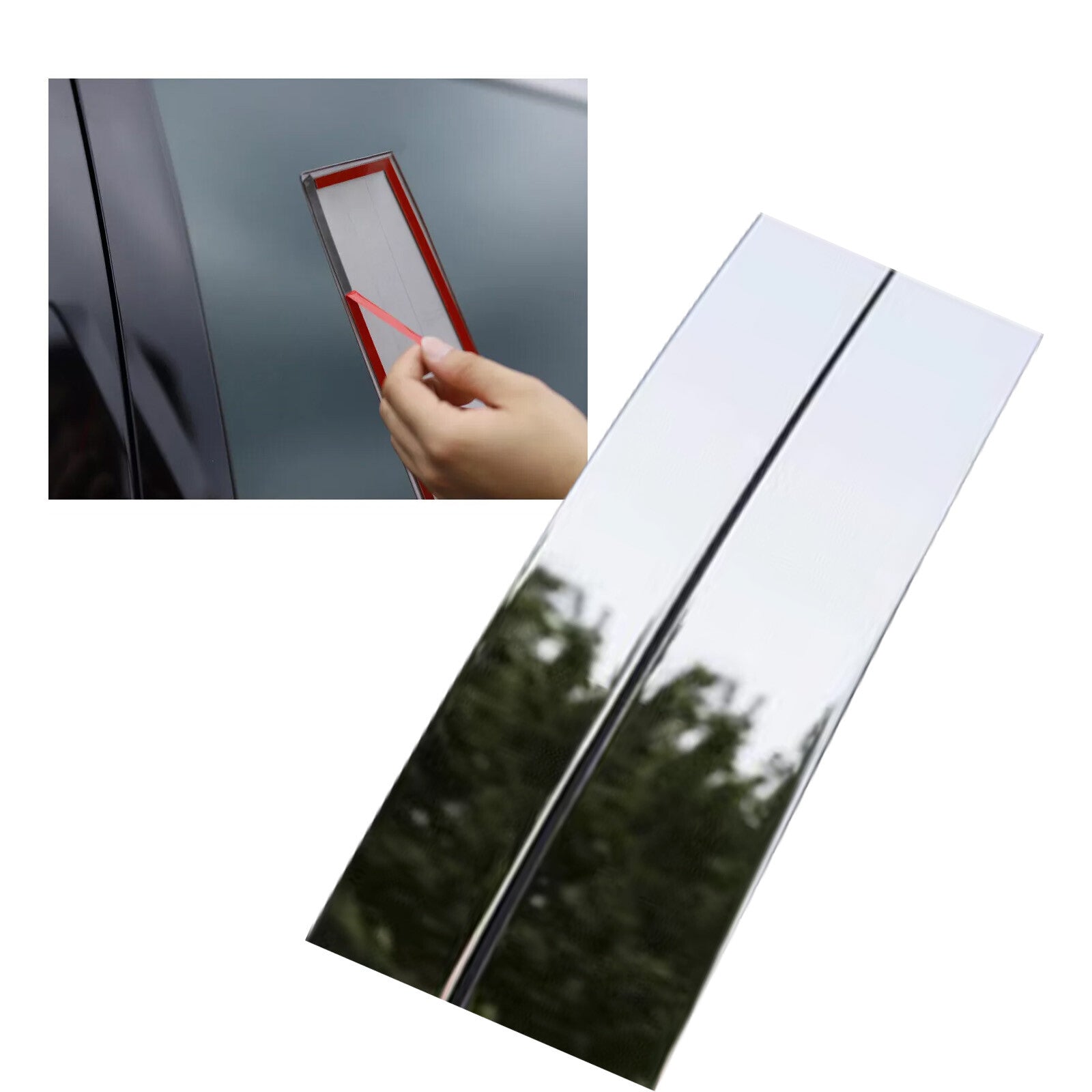Stainless steel window and door pillar trim covers, suitable for Toyota for Sienna 2011-202vd