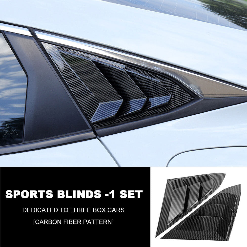 Carbon fiber side vent covers for Honda for Civic sedans 2016-2021- n