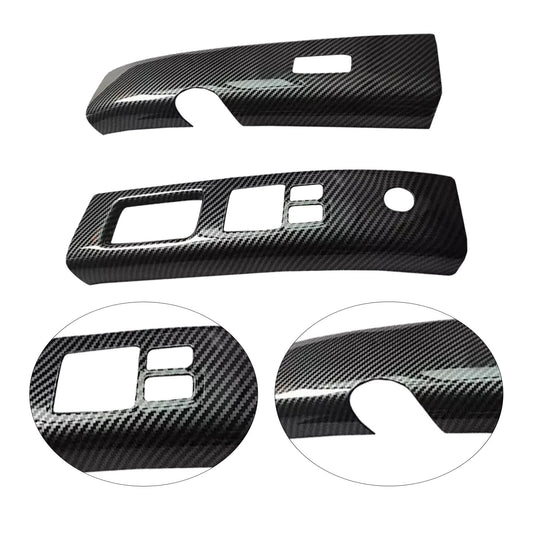 Carbon Fiber Style Interior Door Window Switch Cover Trim fitS for Nissan 350Z 03 AT