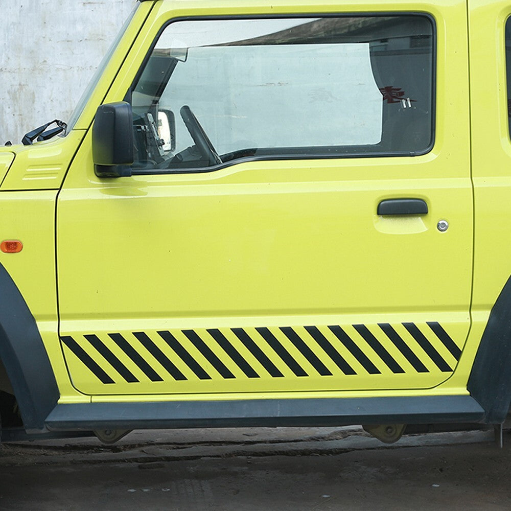 Side Skirt Sill Decal Stripe Cover Stickers for Suzuki for Jimny 2019-24 PVC Black