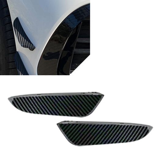 for Mercedes Benz C-Class W206 Car Front Bumper Lip Splitter Fins Body Spoiler Q