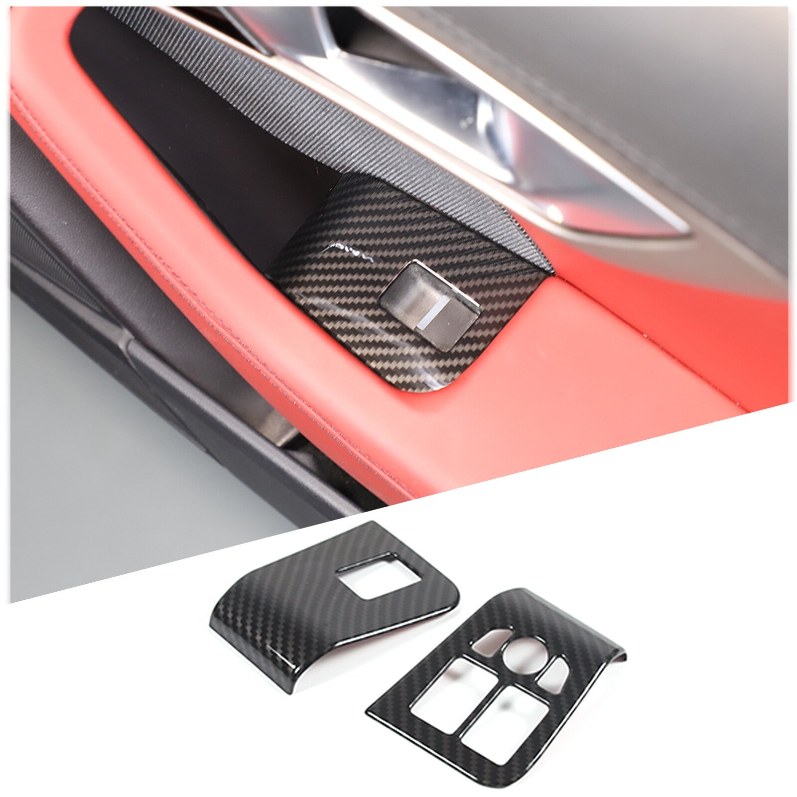 Smooth black rear window shutter panel decorative protective cover suitable for @ Supra 19-22- v