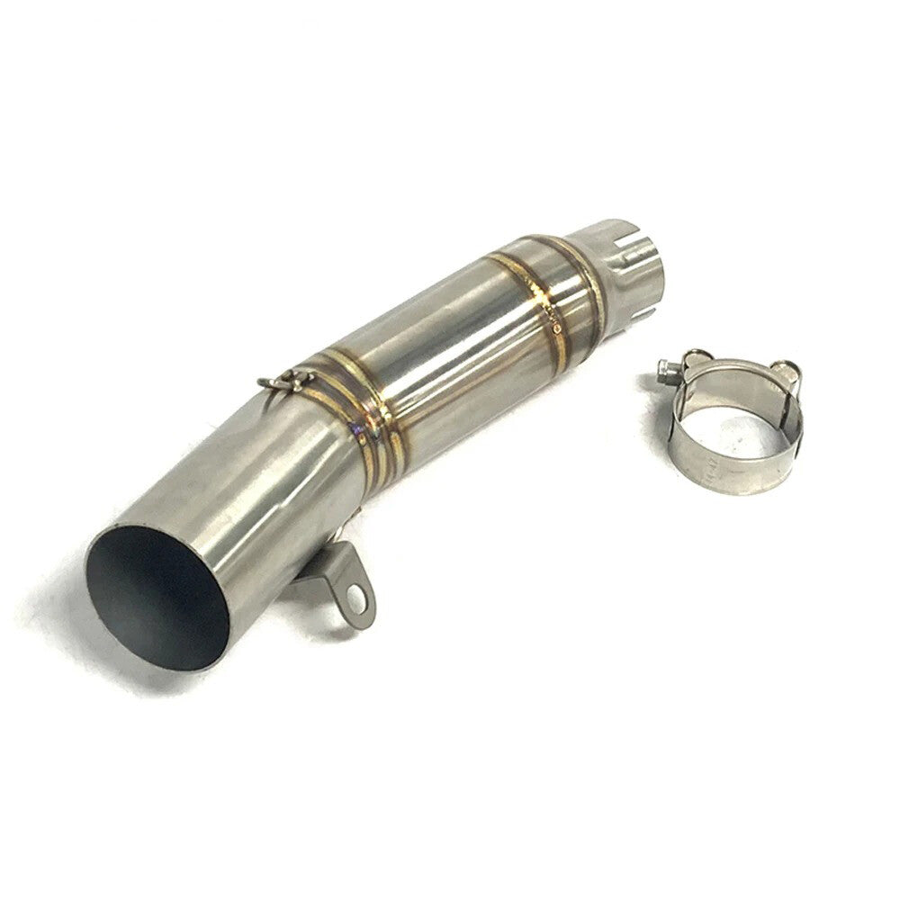 New for Yamaha R6 Mid Exhaust Pipe - 60.5mm Stainless Steel Direct Fit Connector