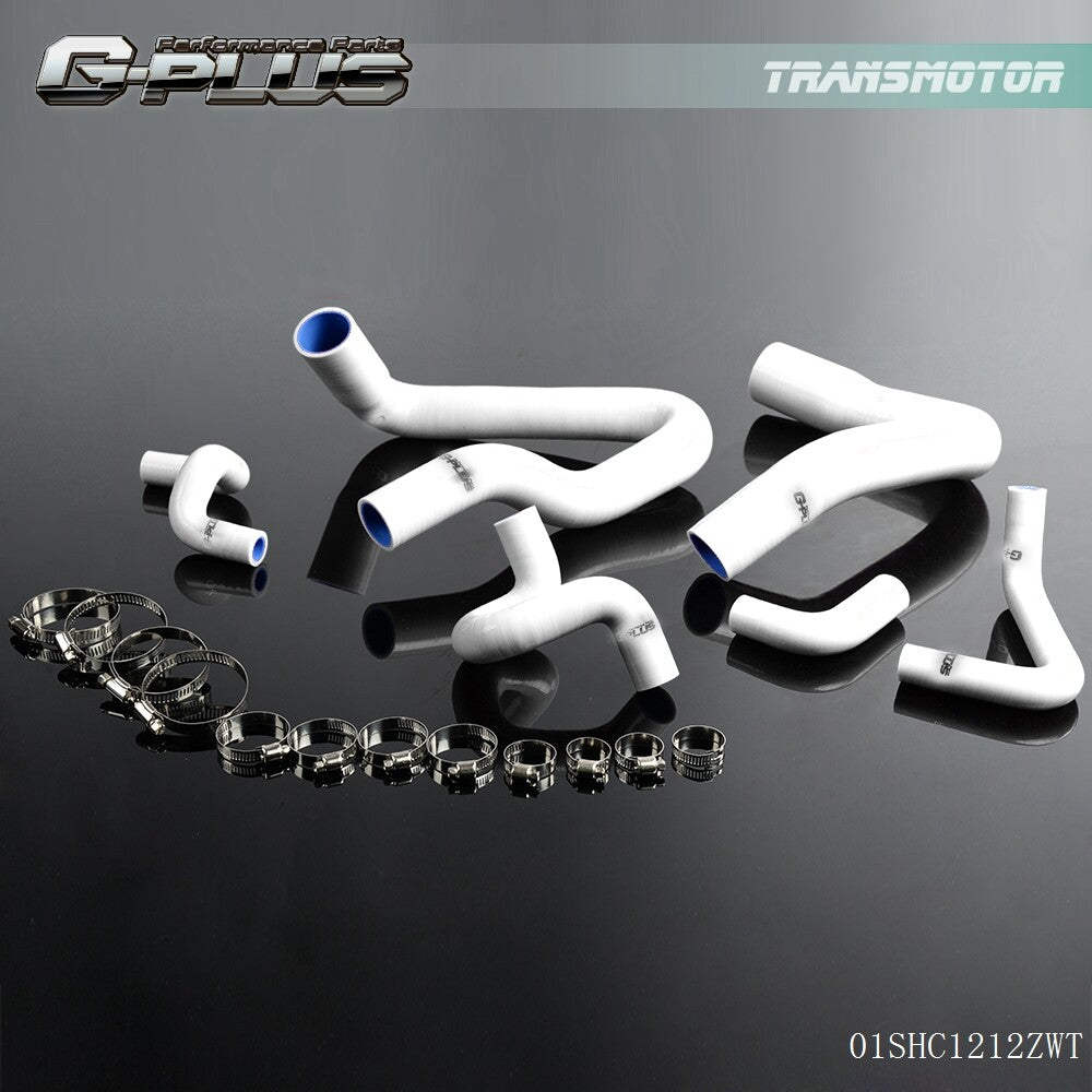 Suitable for 1986-1993 for Mustang GT LX 50L silicone radiator hose clamp kit white- v