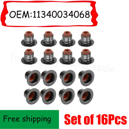 Set of 16Pc Engine Intake Valve Stem Oil Seal Set for 335i X3 X5 11340034068 n