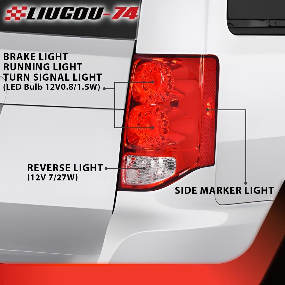Suitable for 11-19 for Dodge Grand Caravan LED taillights, right grip passenger side taillights, brand new- v