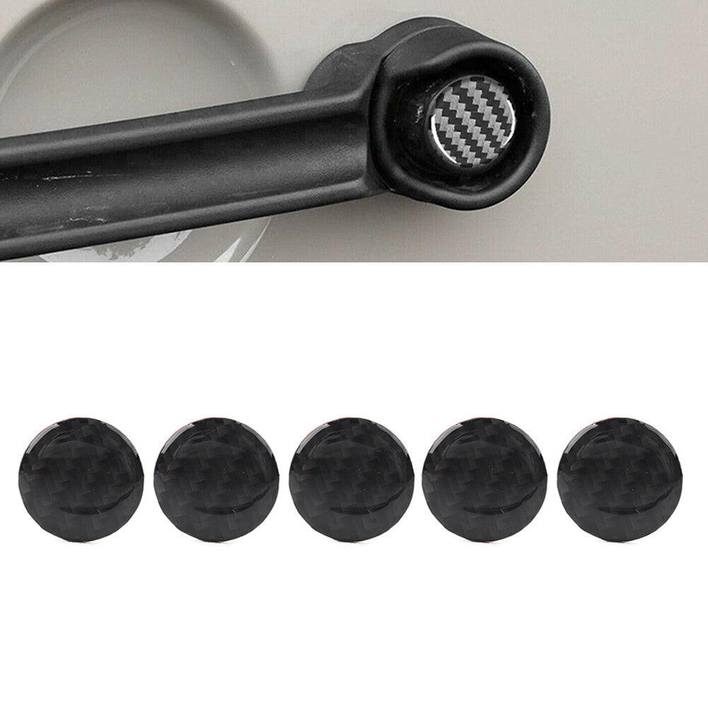 5 Pcs Door Handle Push Button Knobs Cover Trim for Jeep for Wrangler JK 2007-2017