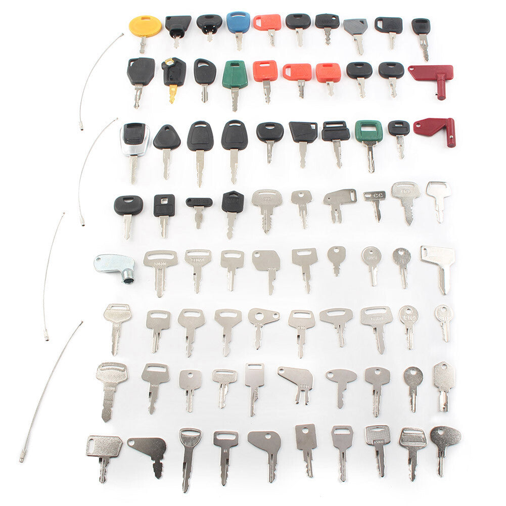Heavy Equipment Construction Ignition Keys Set Fit Komatsu For Case For Bobcat