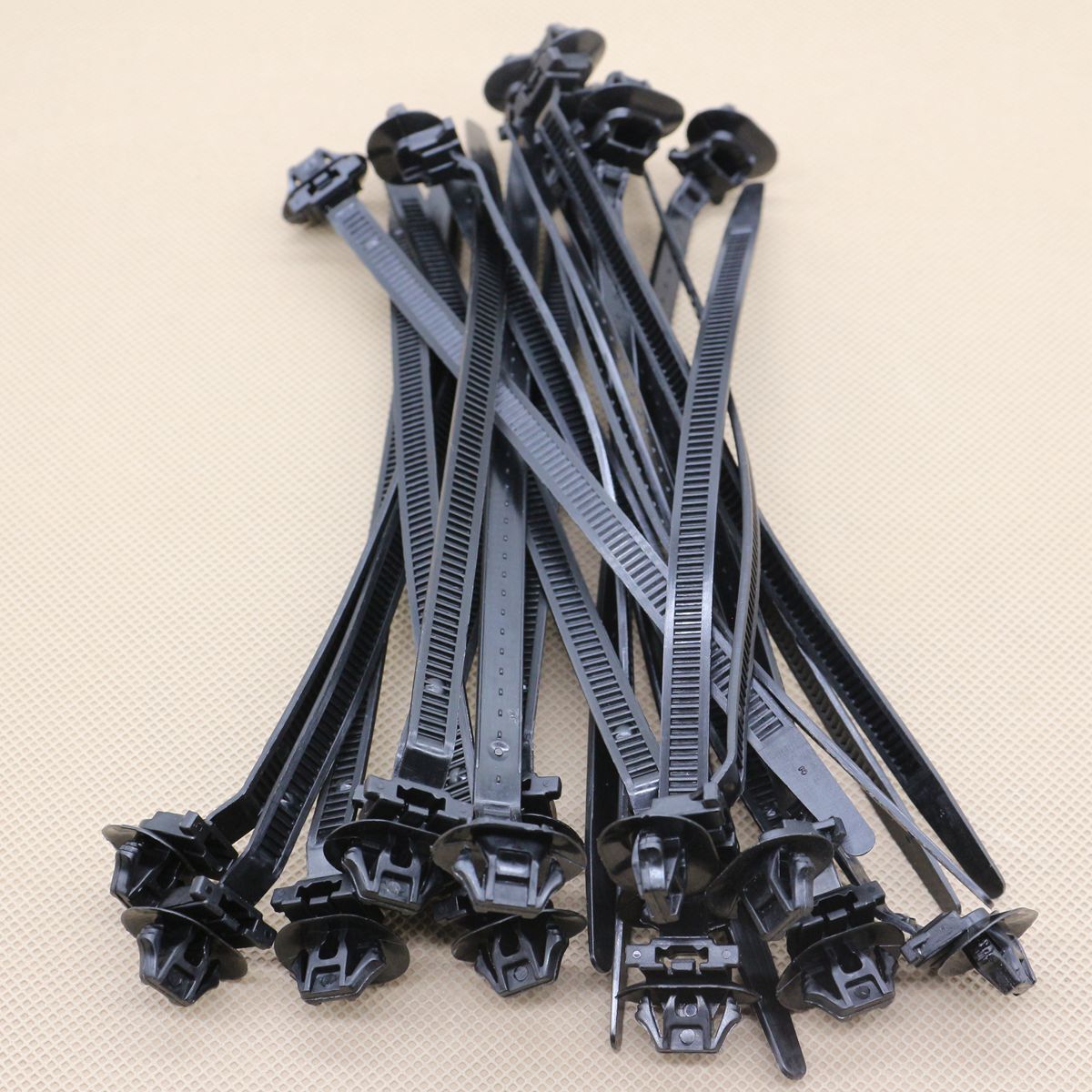 New 25Pcs for Toyota 8271112200 Nylon Push Mount Wire Tie 185.3mmx7.2mm