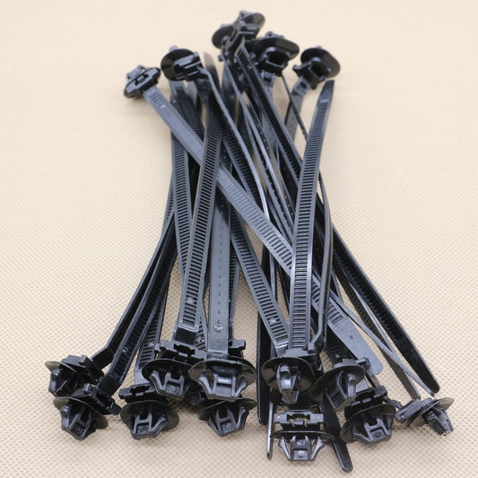 New 25Pcs for Toyota 8271112200 Nylon Push Mount Wire Tie 185.3mmx7.2mm