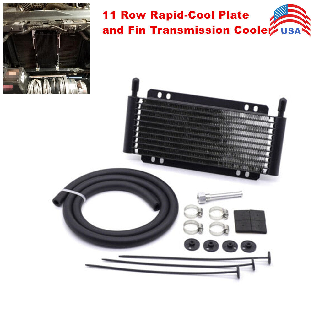 High-performance 11-row cold plate fin automatic transmission cooler - US stock available. n