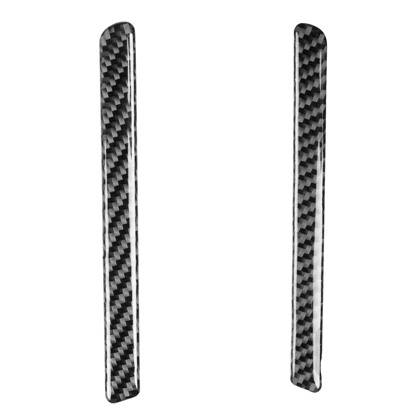 2Pcs Carbon Fiber Door Pusher Cover Trim Strip for Mazda MX-5 Miata 2009-2015
