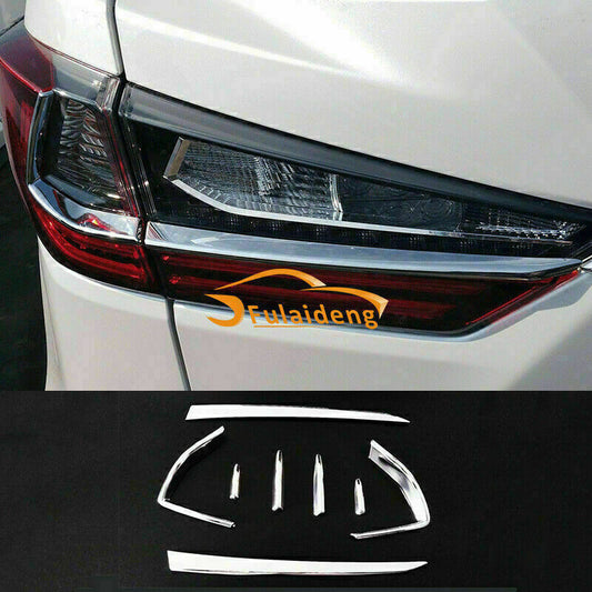 for Lexus RX350 RX450H 2016-2019 ABS Chrome Rear Tail Light Lamp Trim Strip 8pcs