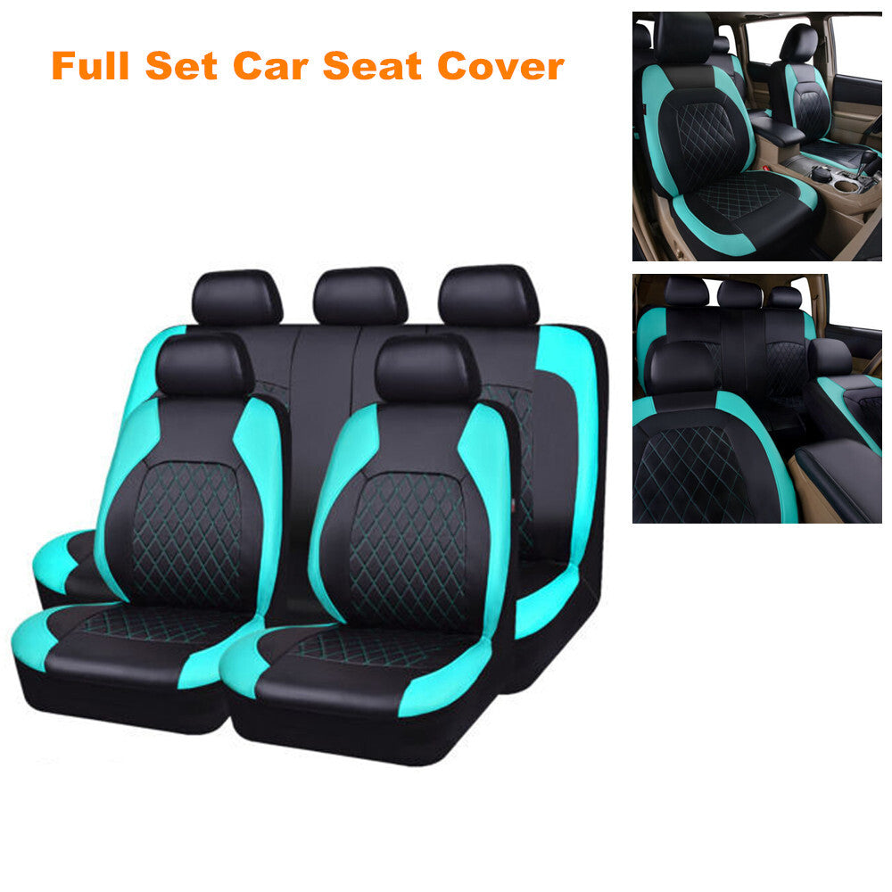 9-piece car for seat cover set, polyurethane synthetic leather, accessories, protective, universal, complete set for 5 seats. n