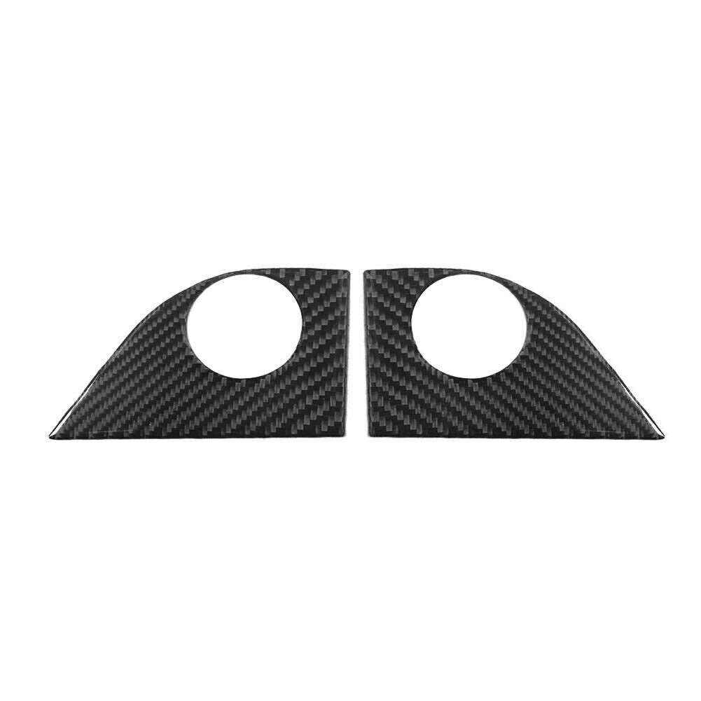 2 pieces of Sonic Carbon Fiber Door Pillar Cover Trim Type B for 2012-2016 n