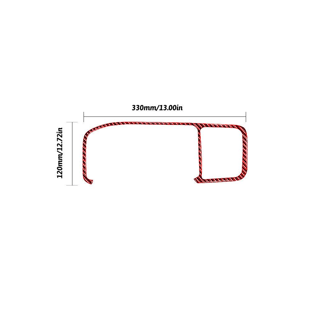 Red Carbon Fiber Passenger Storage Panel Cover For X5 E70 X6 E71 2008-2013 v