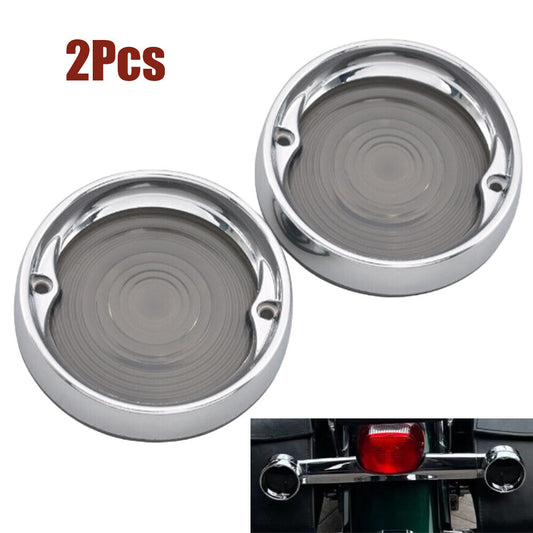 Flat-rotating signal light lens 3 1/4 inch cap frame sun visor fits for Harley 1986+- n