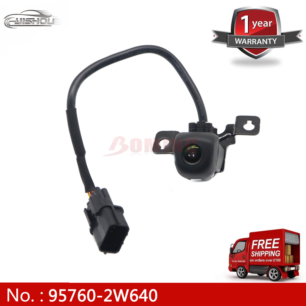 new View Backup Parking Assist Camera 95760-2W640, compatible with 2017-2018 for Hyundai Santa Fe.