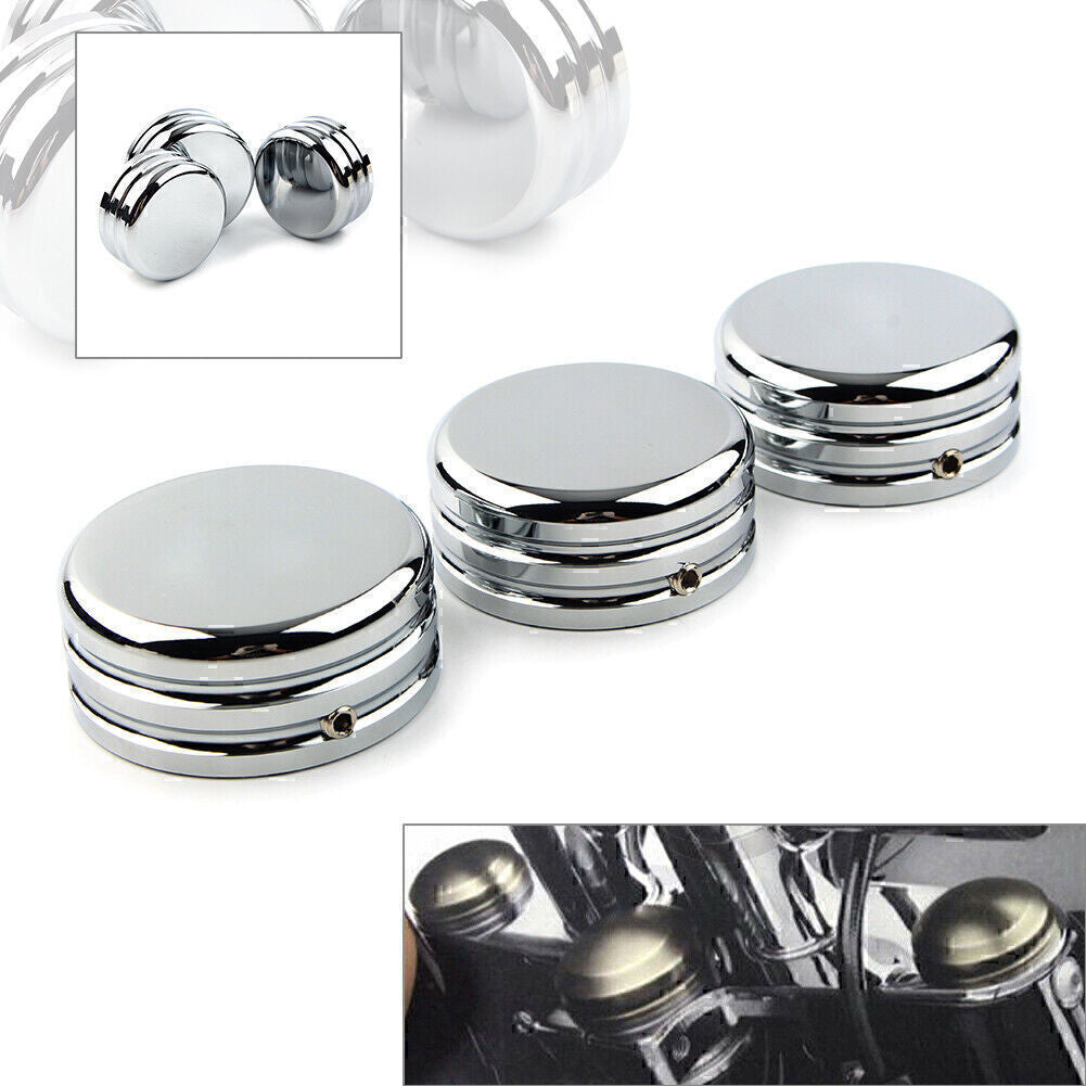 CNC Upper Fork Stem Nut Cover fit for Harley Sportster 883 Iron Low XL883L Chrome Q