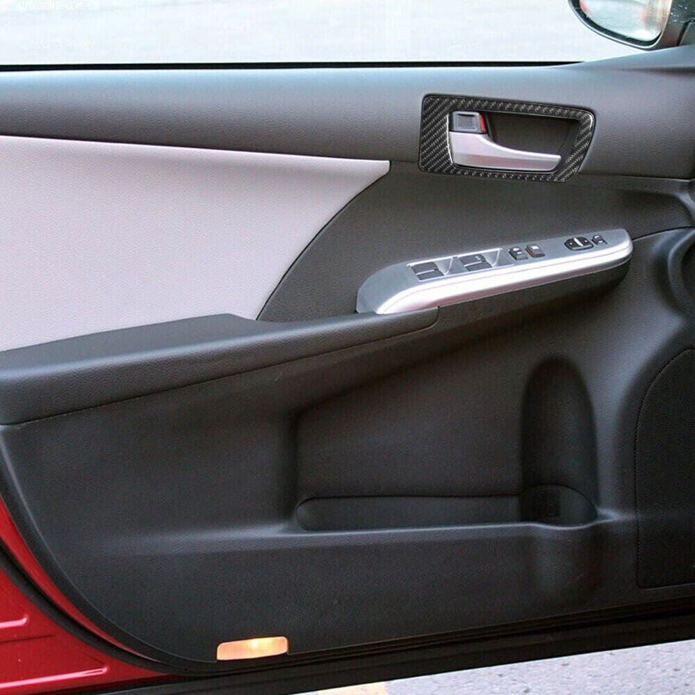 2Carbon Fiber Front Door Handle Panel Trim Cover for Camry 2012-2014 New n