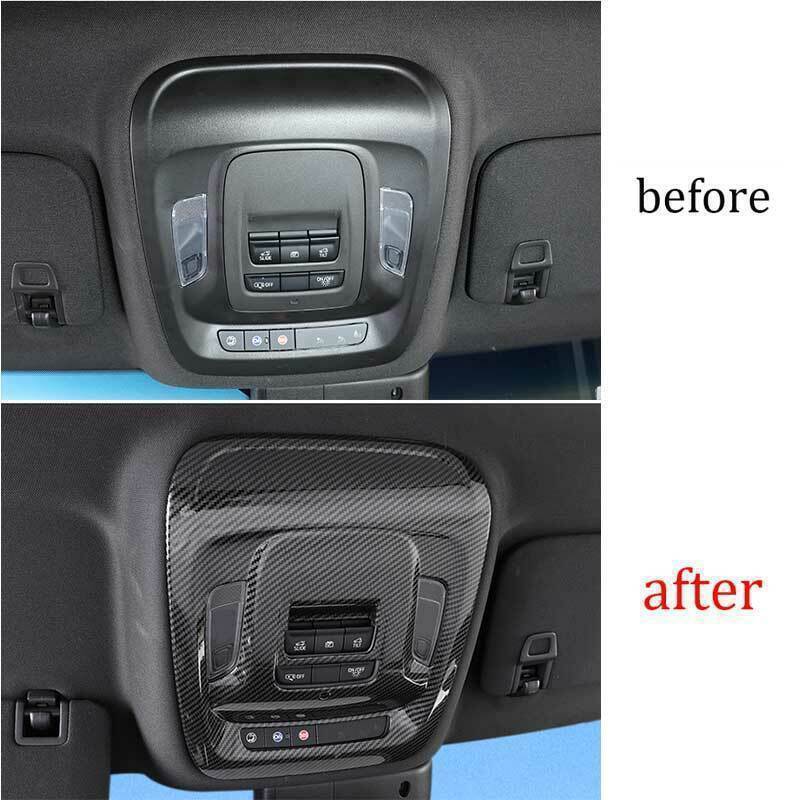 Front Reading Light Cover Trim Carbon Fiber Style Fit for Cadillac CT5 2020-2024