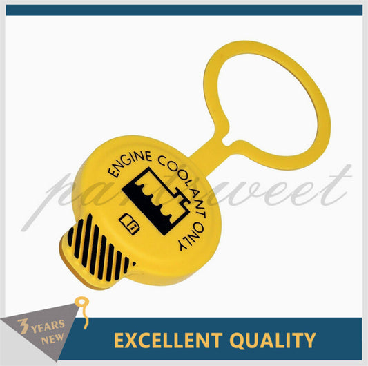 Yellow Engine Radiator Overflow Bottle and Cap Fits for Jeep WK XK JK for Ram 55056382AA