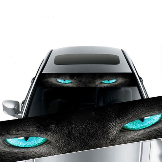 3D Blue Eye Shadow Graphic Vinyl Sticker Car Rear Window Decal Waterproof Trim