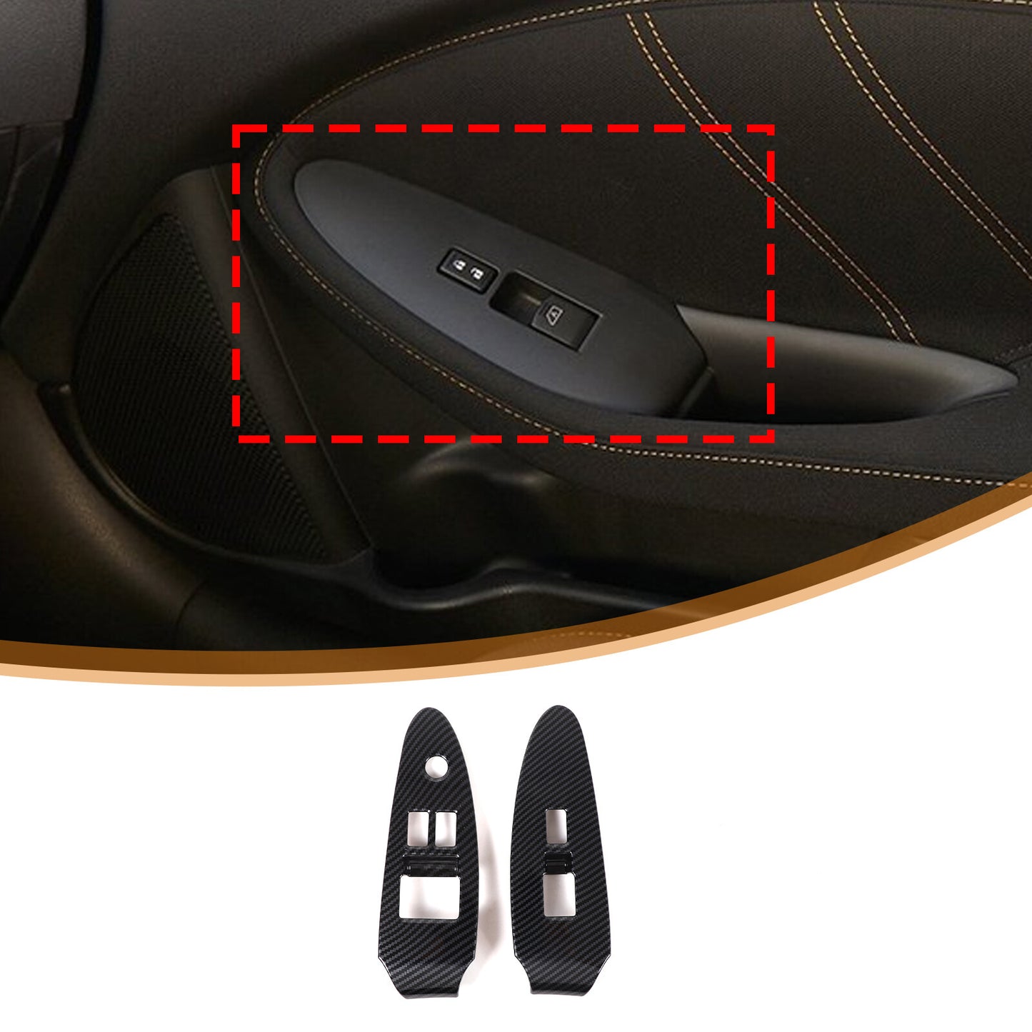 for corvette 2014 - 2019 c7 rear taillight split trim decal- v