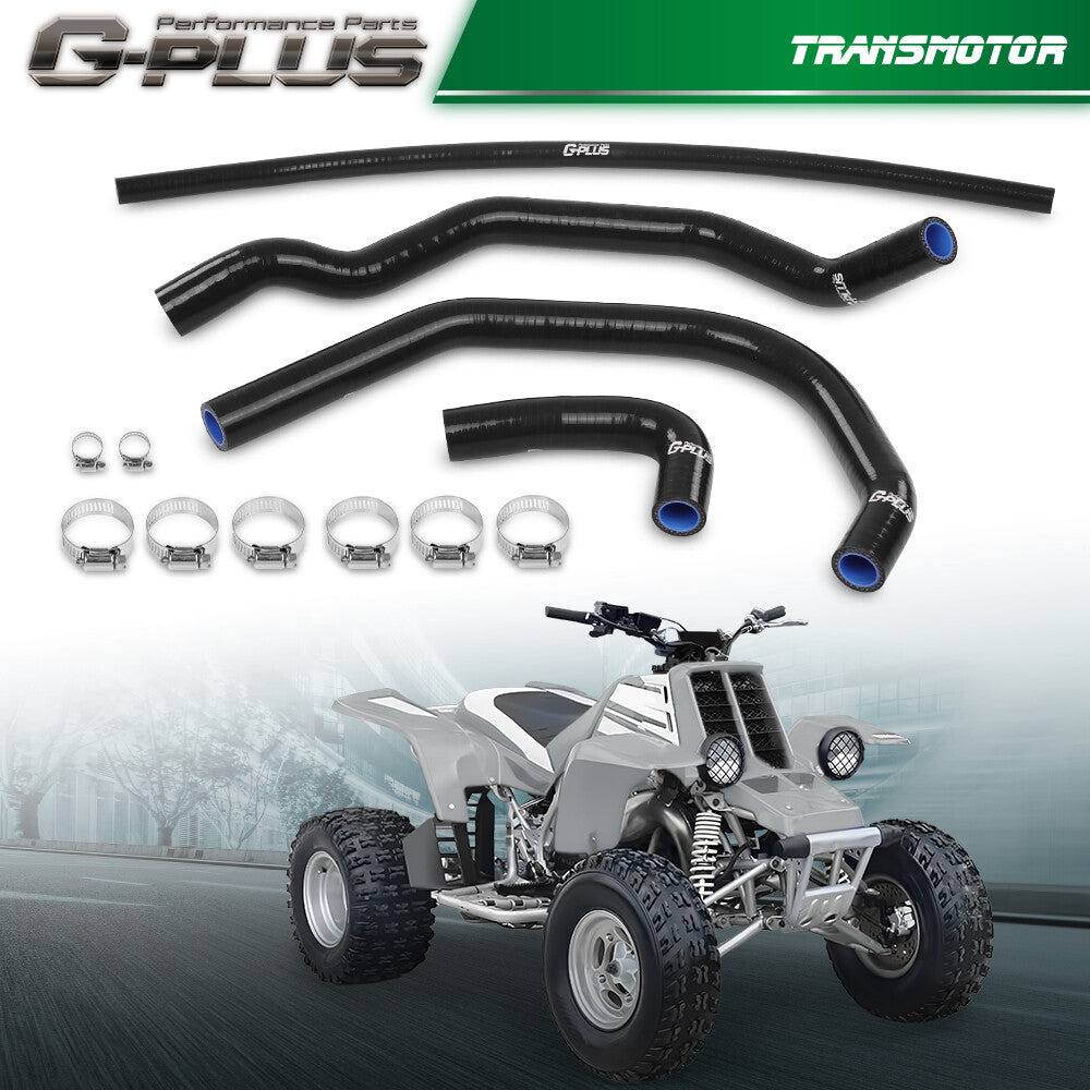 Black upgraded silicone radiator hose kit for 1987-2006 for Yamaha YFZ350 Banshee Q