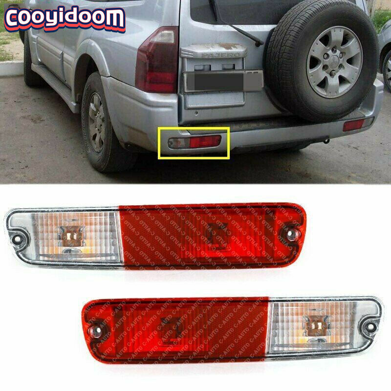 For 2003-2006 for Mitsubishi Pajero Montero V73 V75 Pair Rear Reflector Signal Lamp