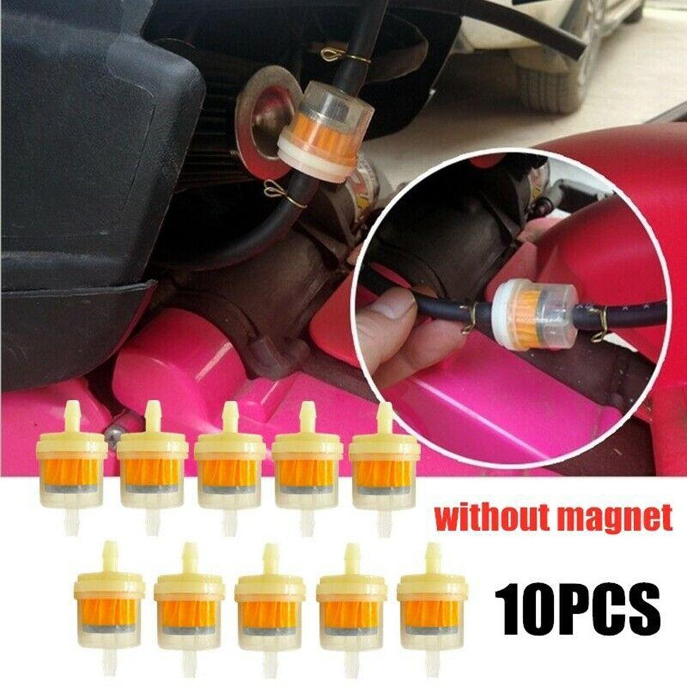10x Inline Filter 6MM-7MM 1/4 Lawn Mower Motorcycle Parts v