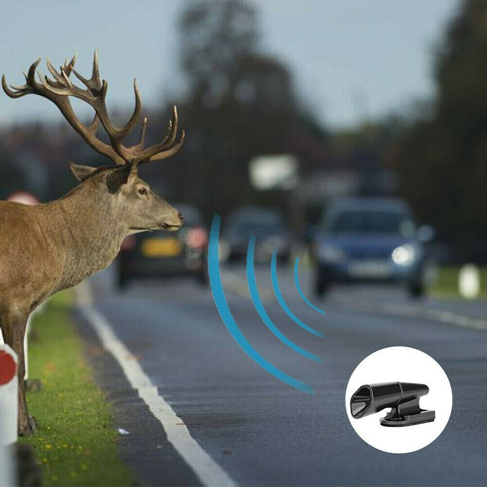 4-Pack Ultrasonic Car Deer Alarm Whistle Warning Animal Repellent Car Safety Q