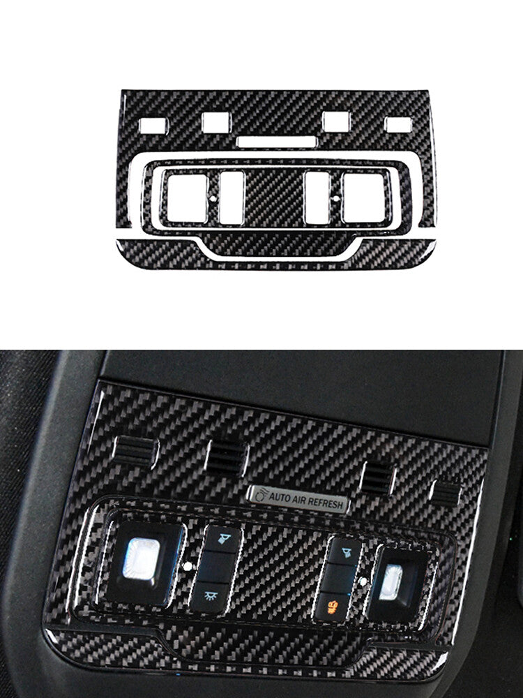 Red Carbon Fiber Gear Shift Frame Cover Trim for Dodge Durango 2014-2020 Type C v