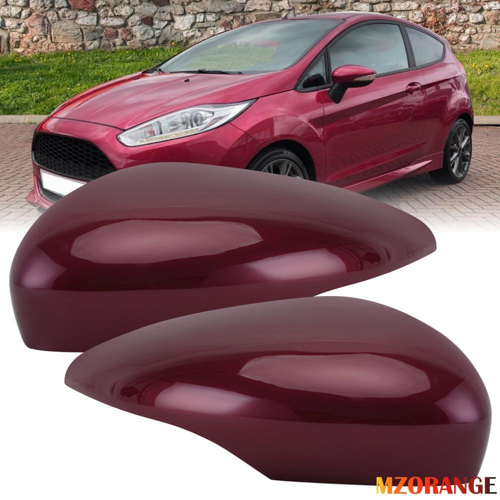 2¡ÁF¨¹r for Ford Fiesta MK7 2009-2017 Aussenspiegel Spiegelkappe Abdeckung Violett Rot