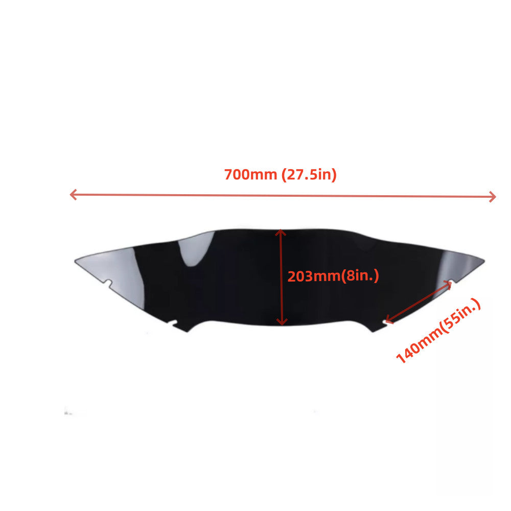 Black 8-inch windshield suitable for Harley Road Glide Special FLTRXS 2015-up- n