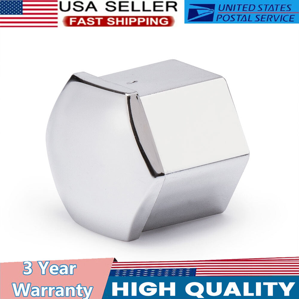 19mm Chrome-plated Car Wheel Nut Bolt Cover Protective Accessory
