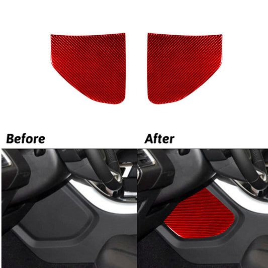 Carbon Fiber Gear Shift Outer Frame Cover Trim for for Corolla 2007-2013 v