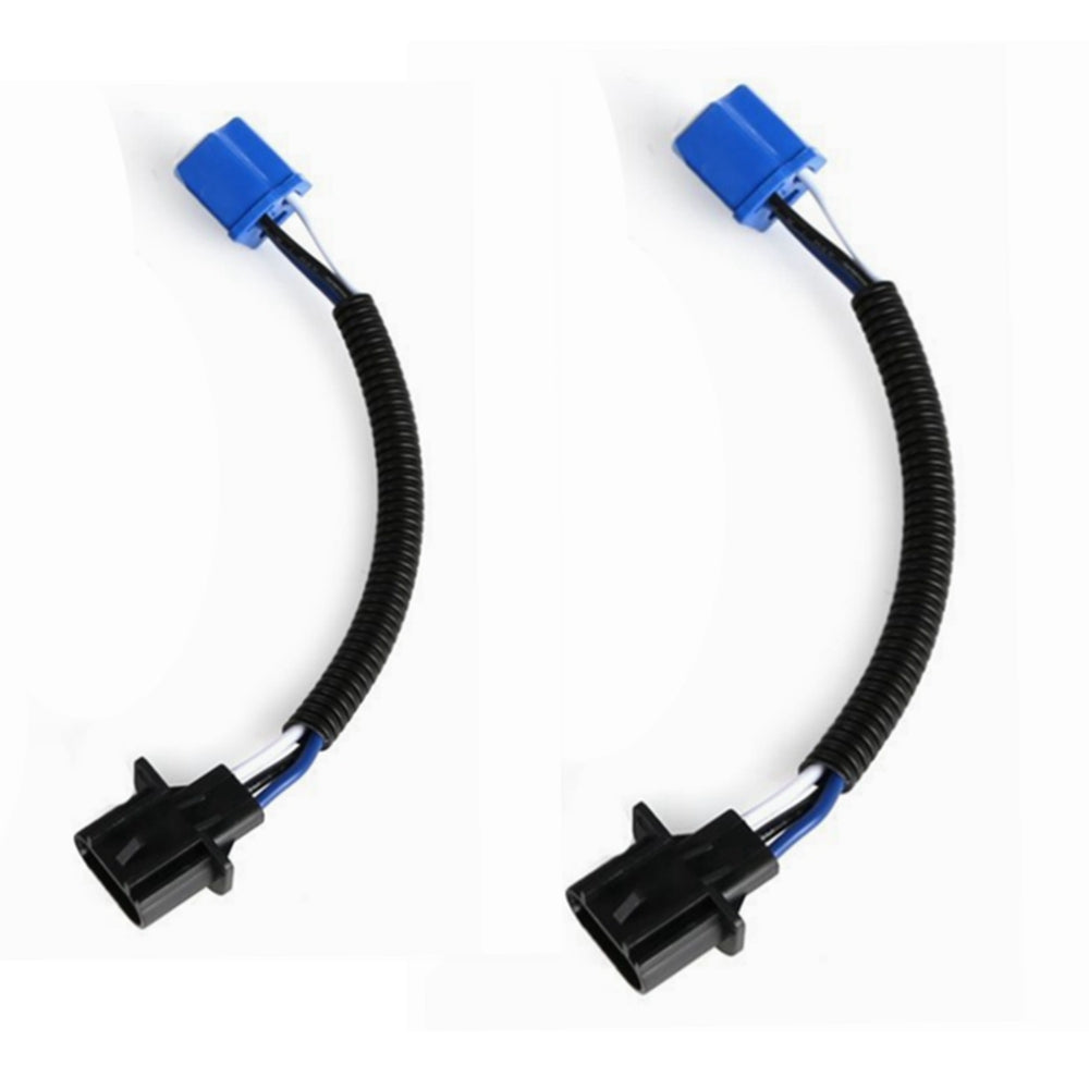 2-piece H4 9003 to H13 9008 taillight converter cable harness socket adapter - n
