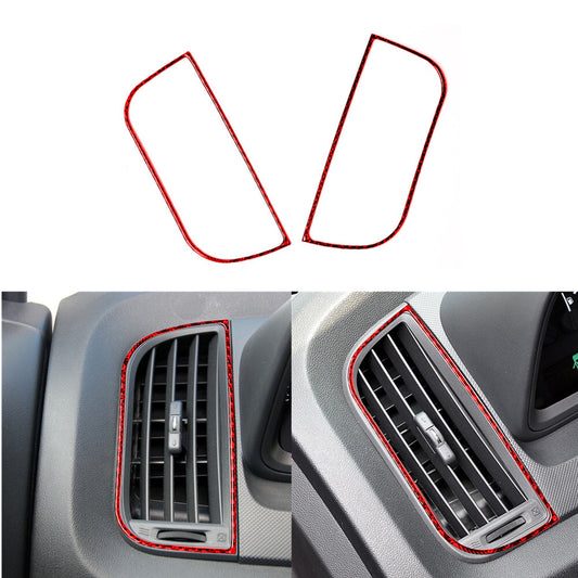 Red Carbon Fiber Driver Side Storage Panel Cover Trim for Ram Promaster 2014-21 v