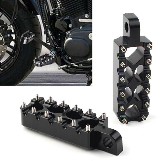 2x Foot Pegs Rests Pedals for Harley Dyna Wide Glide FXDWG FXDB FXDL FXDF Black