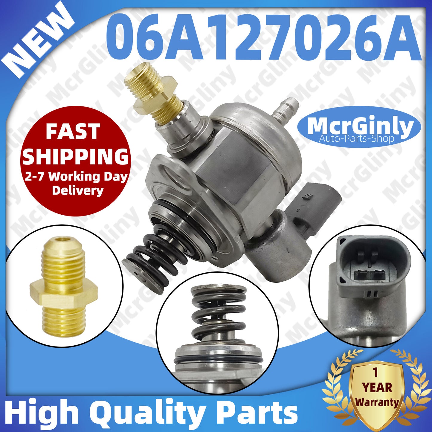 2.0T and 1.8T high-pressure fuel pump 06A127026A, suitable for Beetle, for Jetta , and for Golf CPRA/CPKA.