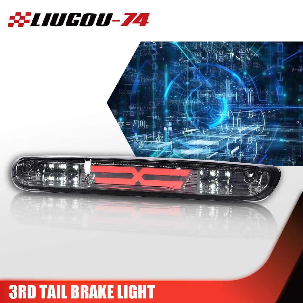 Fits 2007-14 Silverado for Sierra LED Lens Third Brake Stop Light/Cargo Light