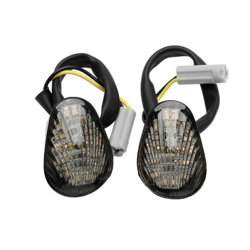 Smoke Flush Mount Amber Indicator Lights for Yamaha YZF R1/R6/R6S Flash LED Q
