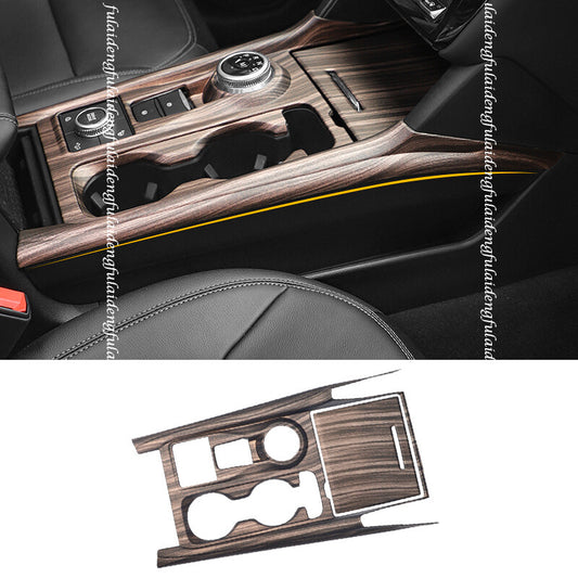Peach Wood Grain Middle Console Gear Shift Panel Trim for Ford Explorer 2020-22