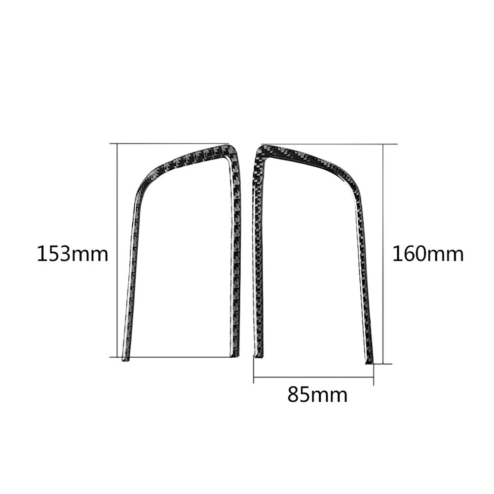 2Pcs Carbon Fiber Side Air Vent Outlet Cover Trim for Honda for Civic Si 2002-2005 v