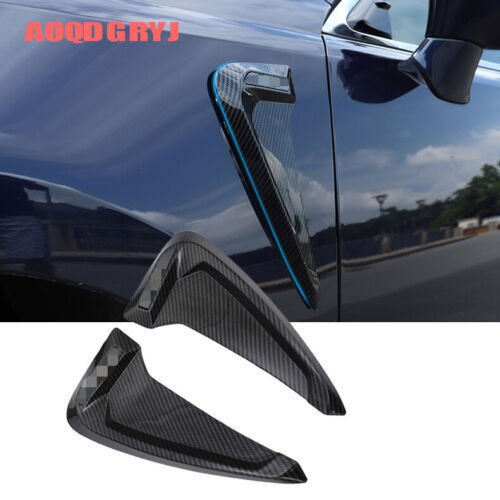 Carbon Fiber Look for Lexus ES350 300H 2019-2022 Side Fender Wing Cover Trim 2pc