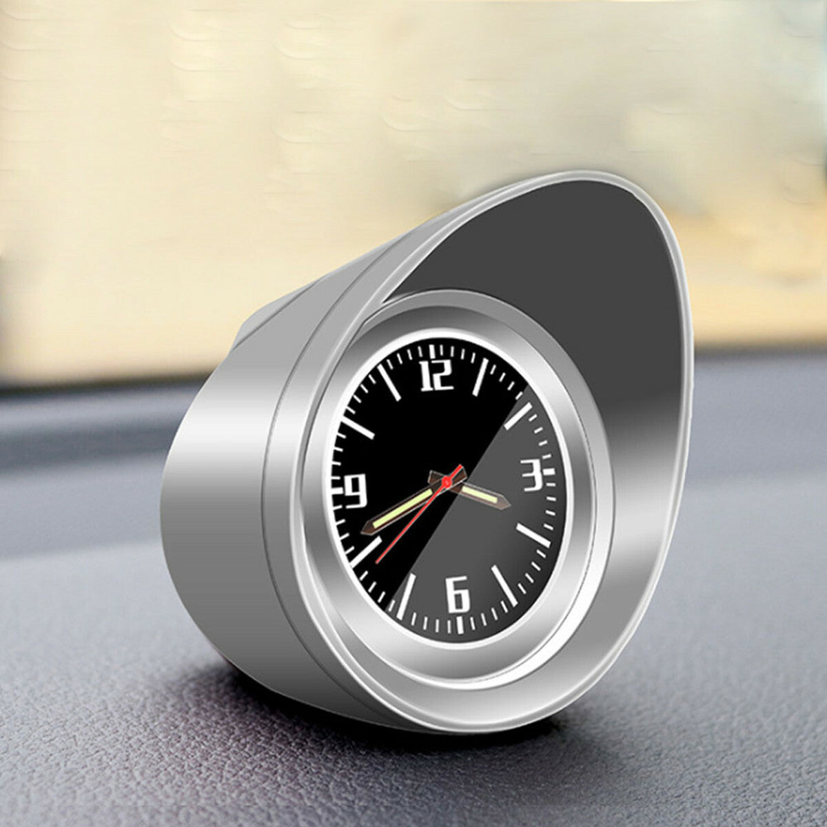 Car Interior Dashboard Clock Decor Accessories Gauge Console Luminous Pointer