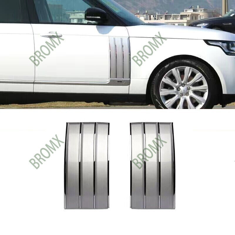 Door Side Fender Vent Molding Cover Trim Fit for Range Rover L405 2013-22 Silver