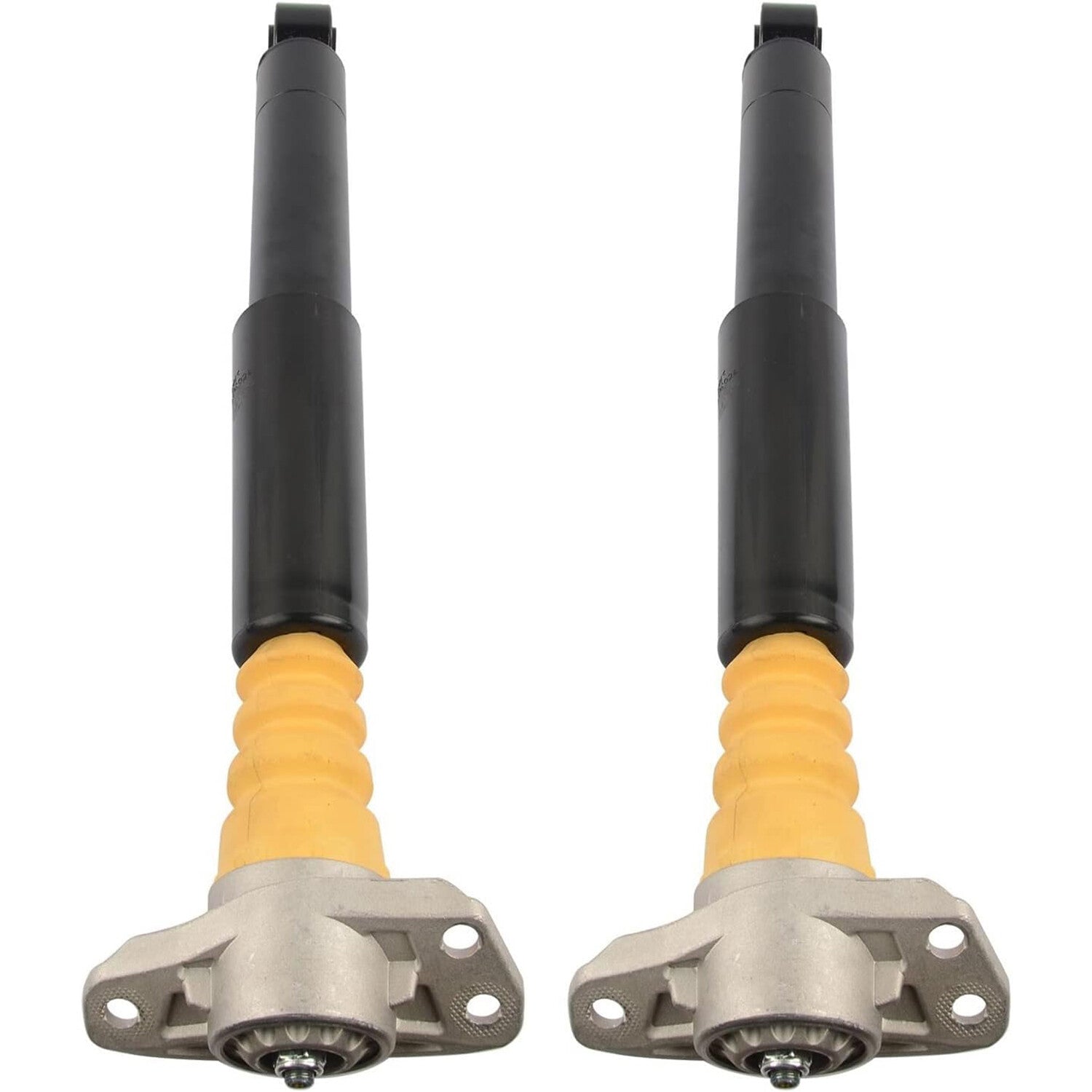A pair of rear hydraulic shock absorber struts are suitable for Mercedes W140, S500, and S600 models from 1992 to 1999.