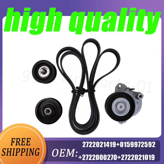 Belt tensioner pulley idler pulley kit for Mercedes C350 E350 E550 A2722000270